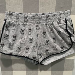 Cotton, Dog shorts from Justice.  With black trim detail.